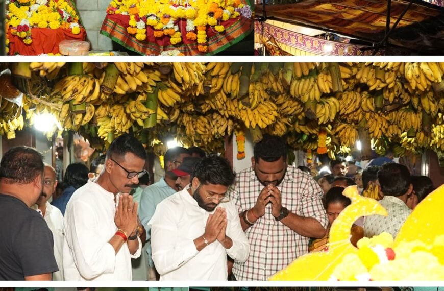 कवठणी येथील श्री देव काजरोबा जत्रोत्सवात भाजपा युवानेते विशाल परब यांनी घेतले दर्शन