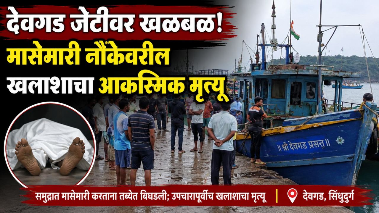“देवगड जेटीवर खळबळ! मासेमारी नौकेवरील खलाशाचा आकस्मिक मृत्यू”