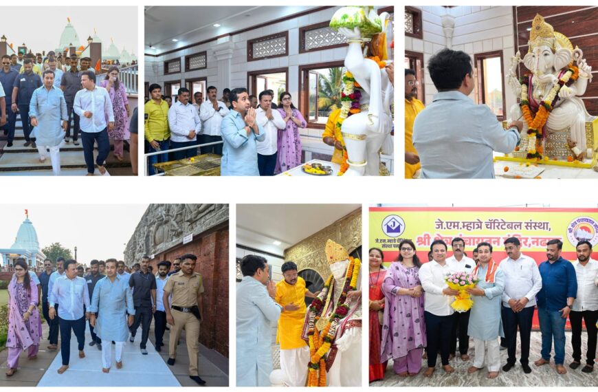 नढाळ पंचायतन मंदिराच्या वर्धापन दिनानिमित्त पालकमंत्री नितेश राणेंनी उपस्थित राहून दिल्या शुभेच्छा