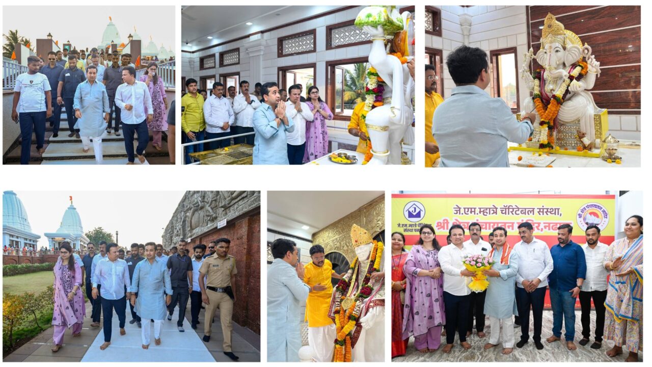 नढाळ पंचायतन मंदिराच्या वर्धापन दिनानिमित्त पालकमंत्री नितेश राणेंनी उपस्थित राहून दिल्या शुभेच्छा
