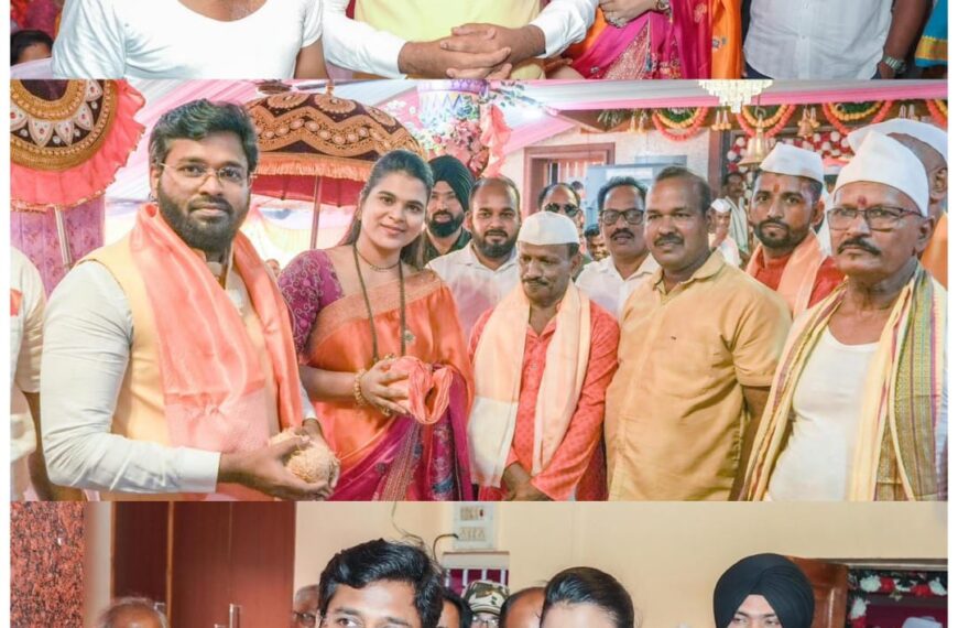 श्री देवी माऊली पंचायतन प्राणप्रतिष्ठा सोहळ्यात विशाल परब दाम्पत्याची उपस्थिती