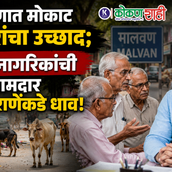 मालवणात मोकाट कुत्रे-गुरांचा उच्छाद; ज्येष्ठ नागरिकांची आमदार आमदार निलेश राणेंकडे धाव!