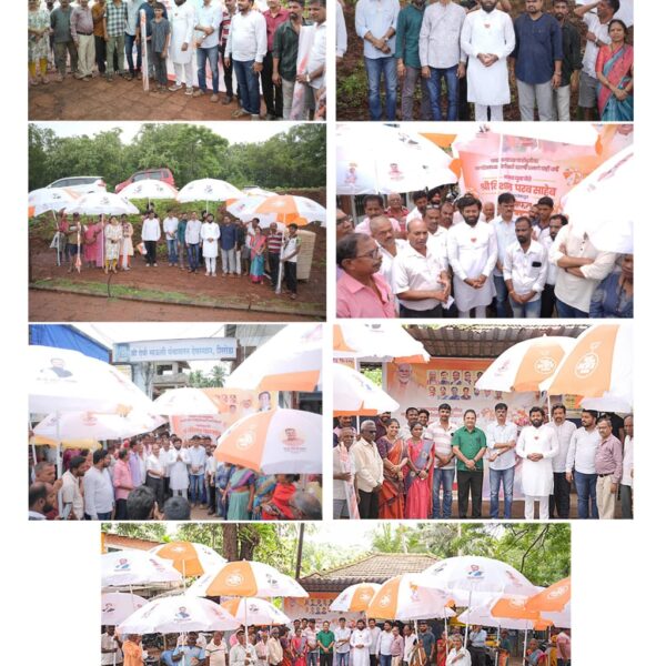 पावसातही थांबणार नाही रोजगार! विशाल परबांकडून छोट्या व्यावसायिकांना छत्र्यांची भेट