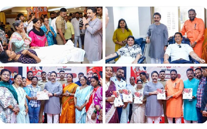 रक्तदानातून मानवतेचा संदेश! वरळीतील शिबिराला आ. निलेश राणेंची भेट