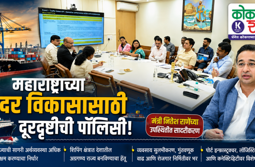 🚢 महाराष्ट्राच्या बंदर विकासासाठी दूरदृष्टीची पॉलिसी; मंत्री नितेश राणेंच्या उपस्थितीत सादरीकरण