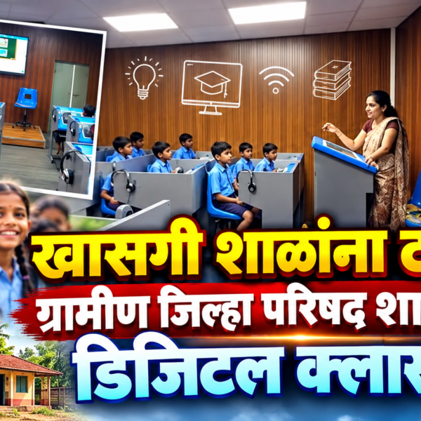 खासगी शाळांना टक्कर! ग्रामीण जिल्हा परिषद शाळांमध्ये डिजिटल क्लासरूम