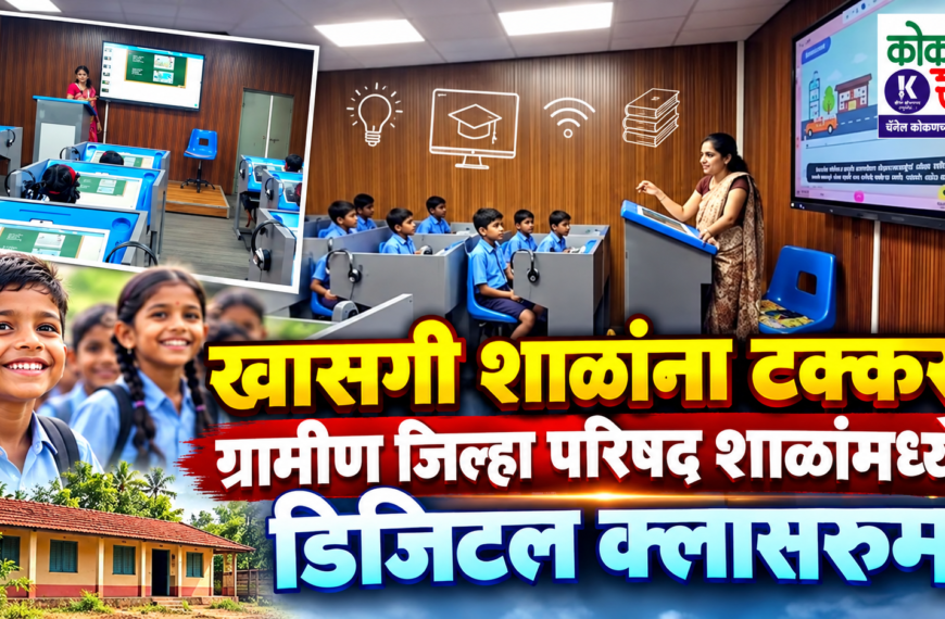 खासगी शाळांना टक्कर! ग्रामीण जिल्हा परिषद शाळांमध्ये डिजिटल क्लासरूम