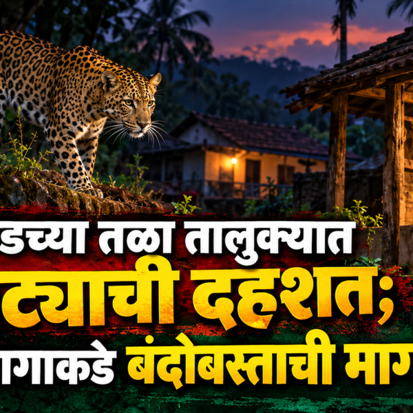 रायगडच्या तळा तालुक्यात बिबट्याची दहशत; वनविभागाकडे बंदोबस्ताची मागणी